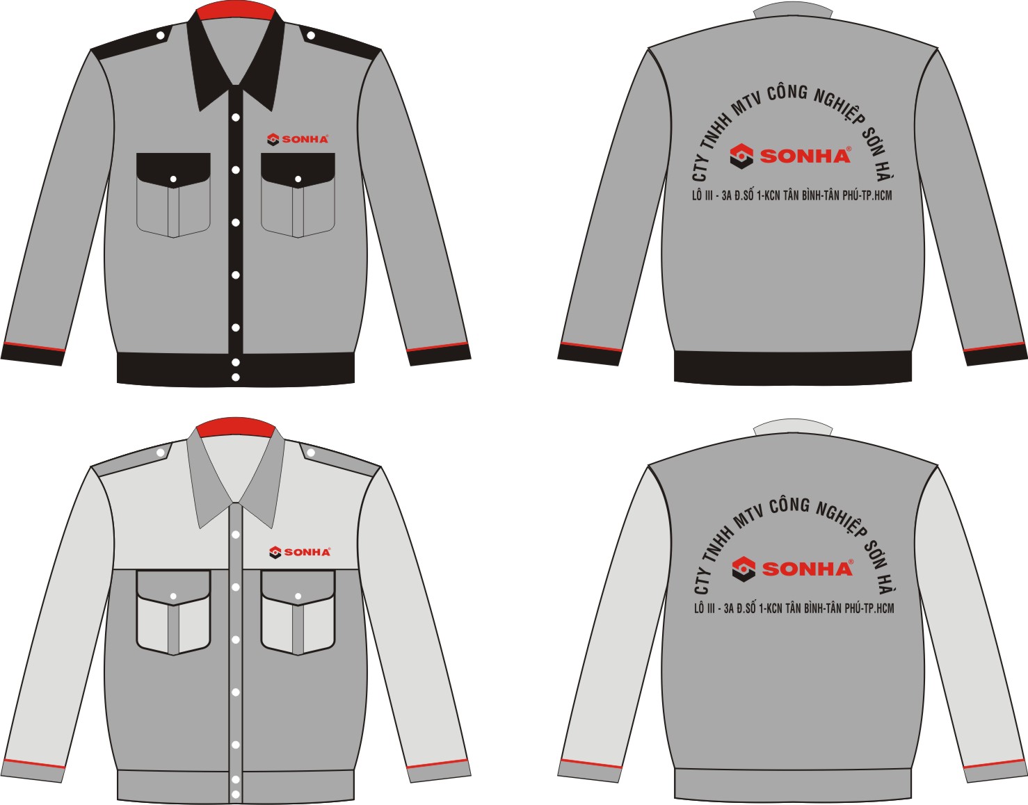 In áo công nhân trên mọi chất liệu vải