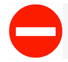 Biển báo cấm ngược chiều