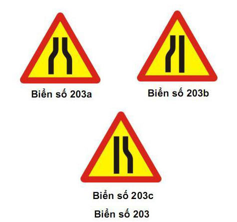 Biển bảnh báo nguy hiểm 203