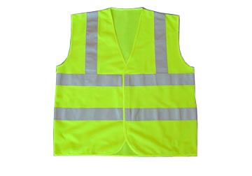 Áo lưới phản quang màu xanh 