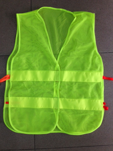 Áo lưới phản quang công trình thun 2 bên