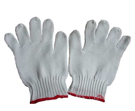 Găng tay len màu kem 45G