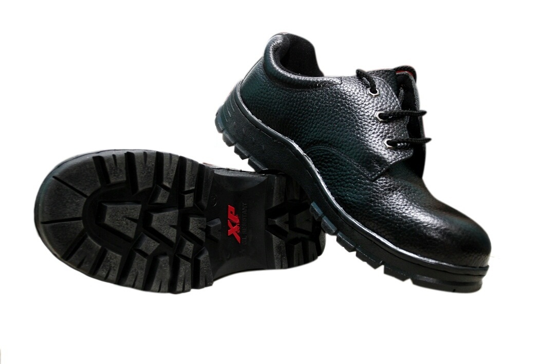 Giày da bảo hộ lao động chống dầu ABC XP đỏ