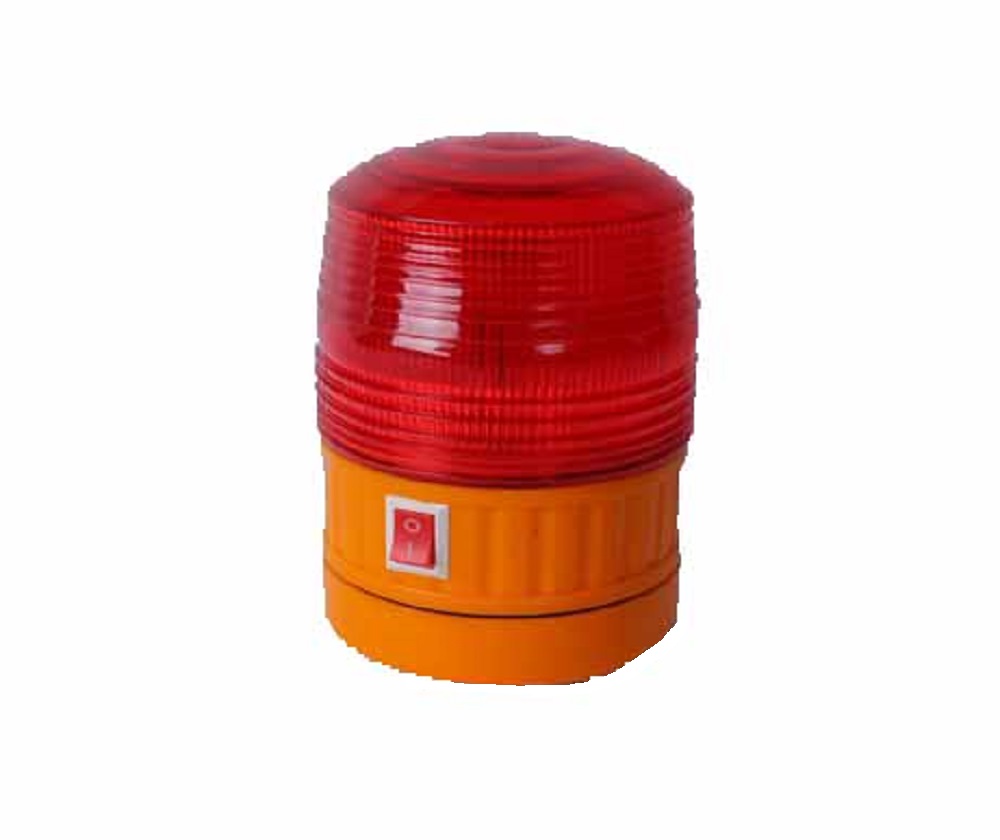 Đèn báo công trình dùng pin đế nam châm